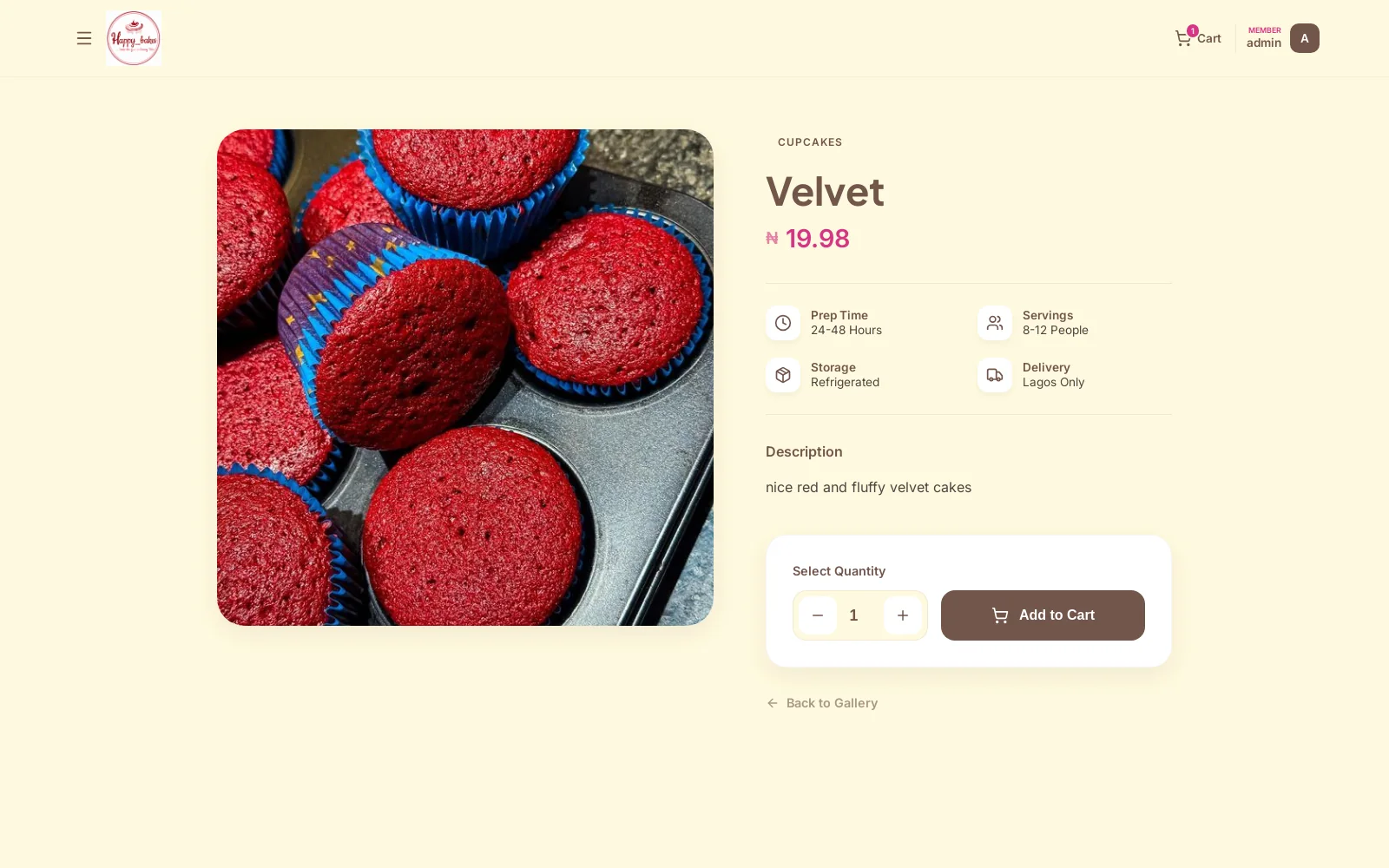 Interactive Cake Customization Console: Real-time custom cake designer for selecting tier sizes, sponge flavors, cream fillings, and personalized piped messages.
