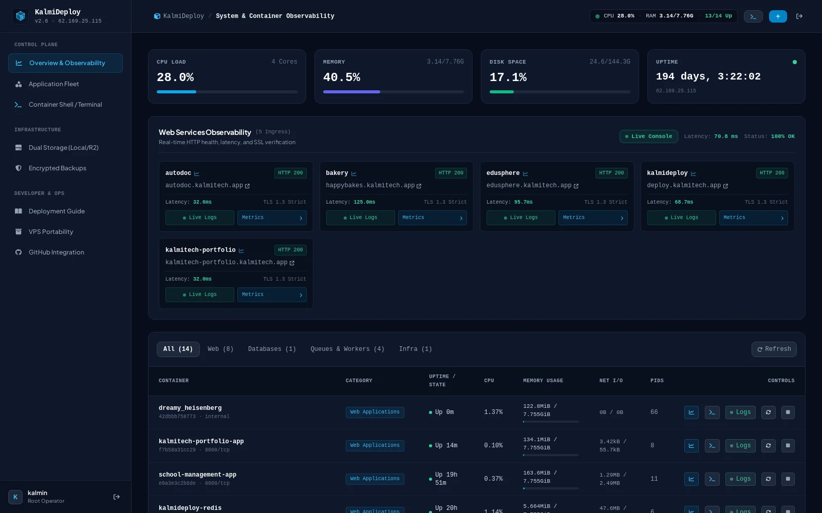 KalmiDeploy preview